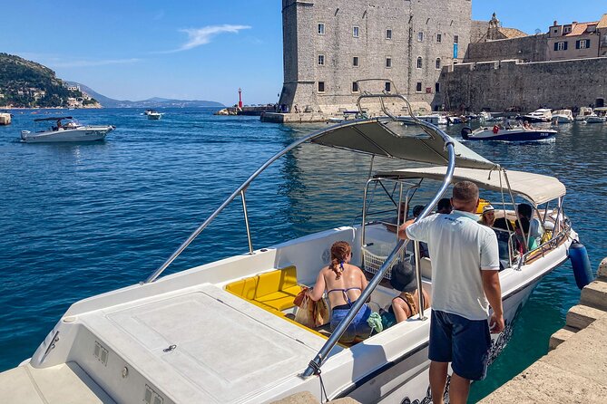 Blue Cave, Green Cave & Lopud Beach small group Speed boat Tour - Šunj Beach on Lopud Island: sun time with shallow water near shore