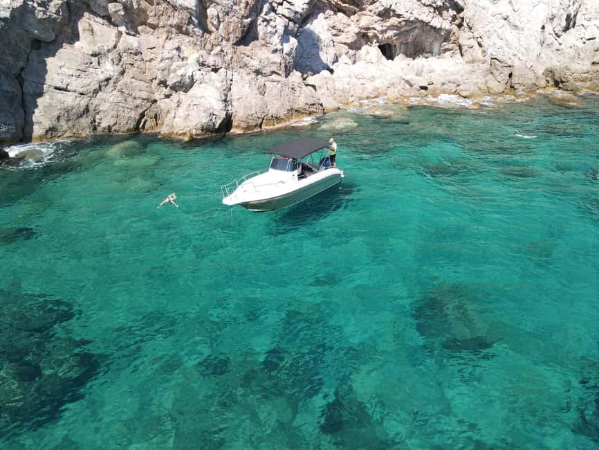 Blue Cave-Green caves-Lopud Sandy beach - tour with drink - Drinks, skipper tips, and the vibe between stops