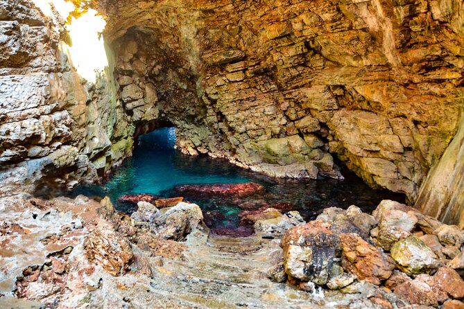 Boat Tour to Mljet National Park & 3 Islands - Kolocep Blue Cave: Swimming Inside Blue Water
