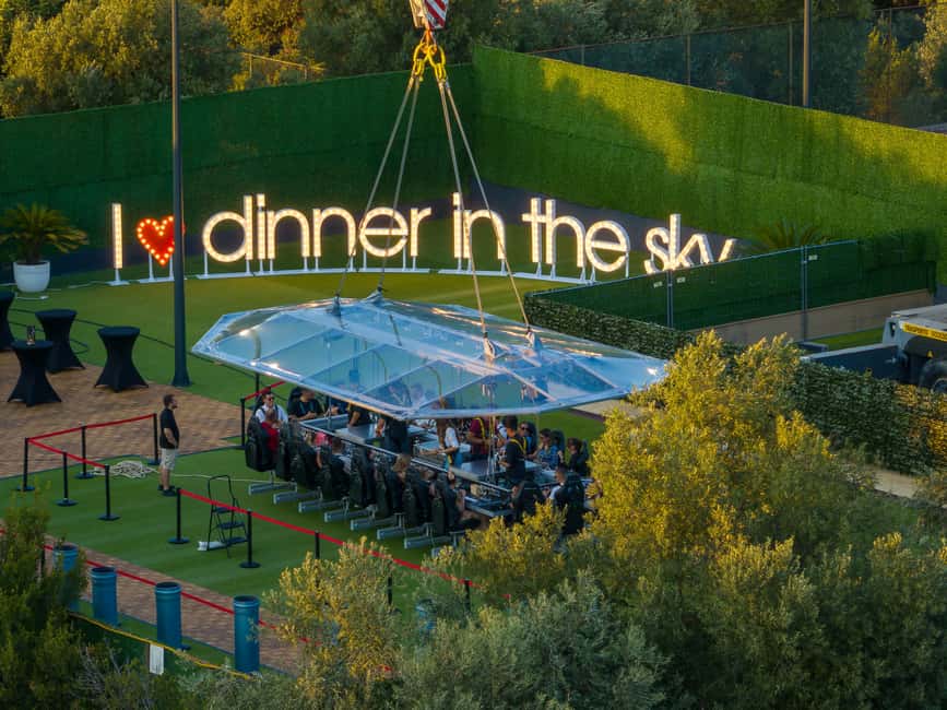 Dinner in the Sky Dubrovnik - Sunset Dubrovnik from above: the photo angle strategy