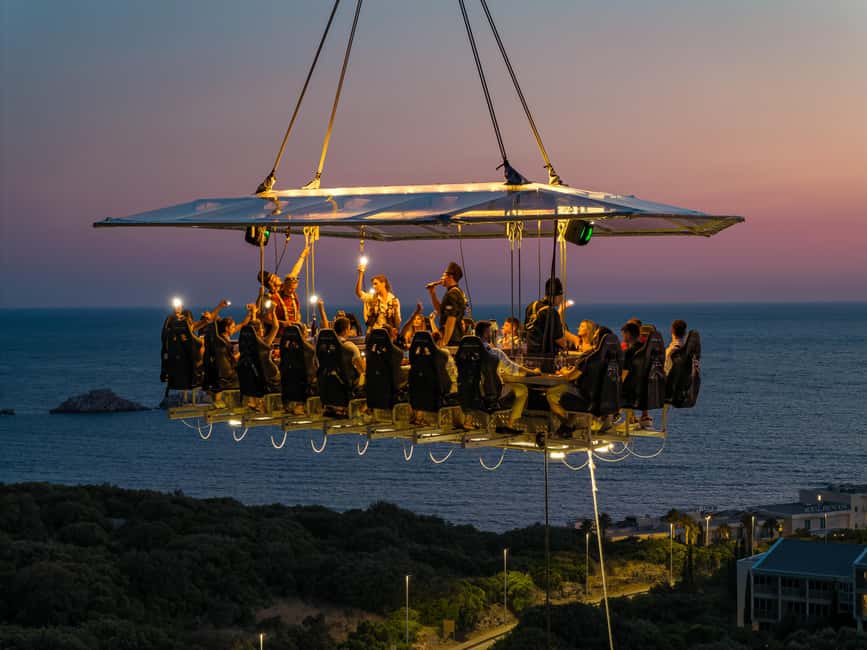 Dinner in the Sky Dubrovnik - Choose your sky menu, 3 courses or a 4-region tasting