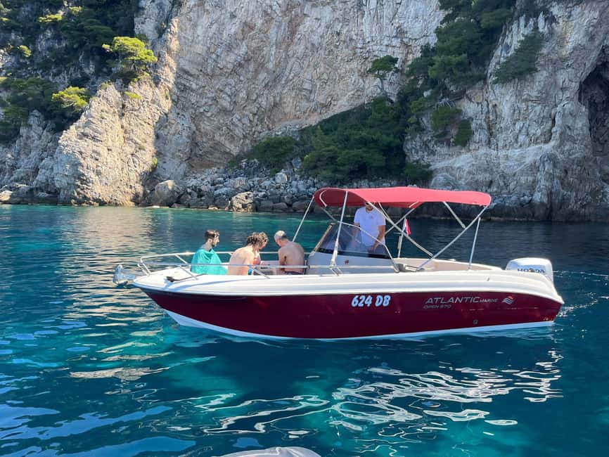 Dubrovnik: All-inclusive Islands and Caves Private Boat Tour - Šunj beach time: shallow sand makes it work for families