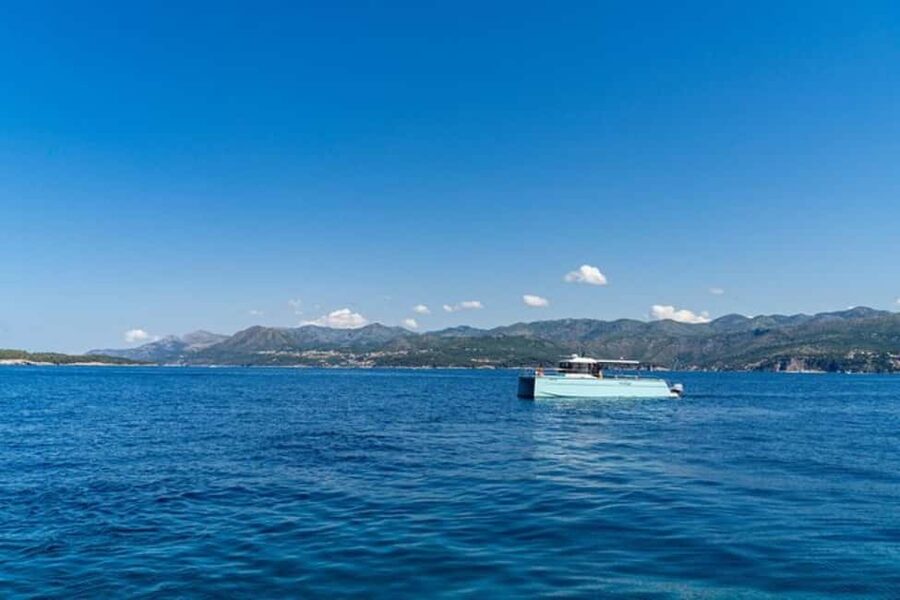 Dubrovnik: Blue Cave Catamaran Tour with Drinks and Snorkel - Green Cave Stop: Your First Taste of Sunlit Water