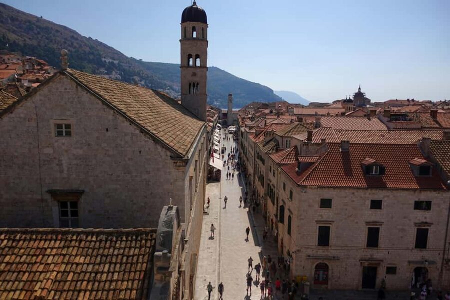 Dubrovnik Fun Facts and History: 1 or 2hr Tour with Antonio - Meeting Antonio by Revelin Fortress, with the Old Harbour in view