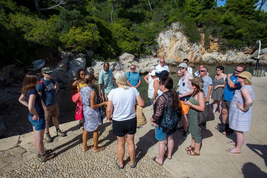 Dubrovnik: Game of Thrones&Lokrum Island Walking Tour - Benedictine Monastery and the Iron Throne photo stop