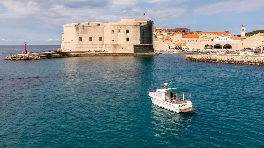 Dubrovnik: Lucky Boat Tour - Elaphite Islands and Blue Cave - Blue Cave at Kolocep (Kalamota): Swimming Time with Real Water Access
