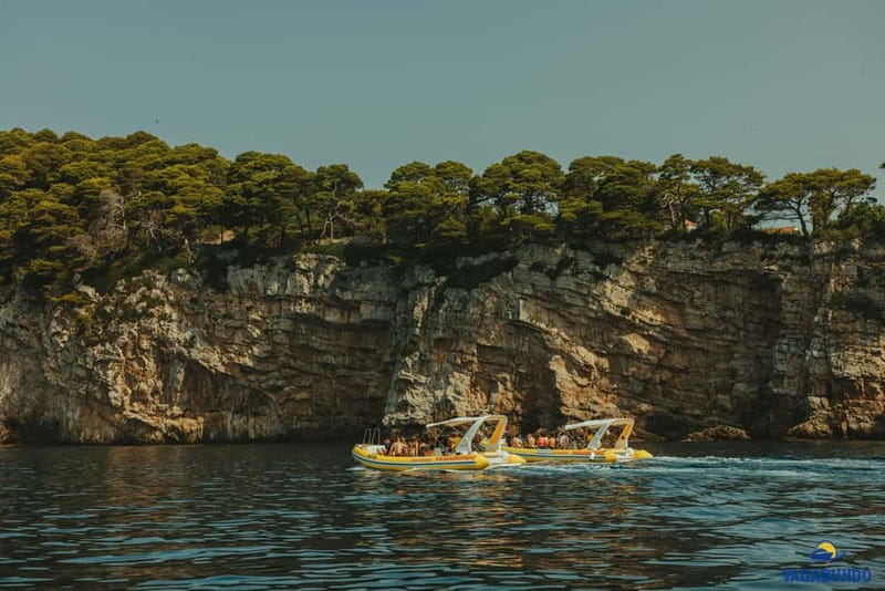 Dubrovnik: Morning Blue Cave speedboat tour with drinks - Sunj Beach on Lopud: Sandy Shallows, Pine Shade, and Lunch Options
