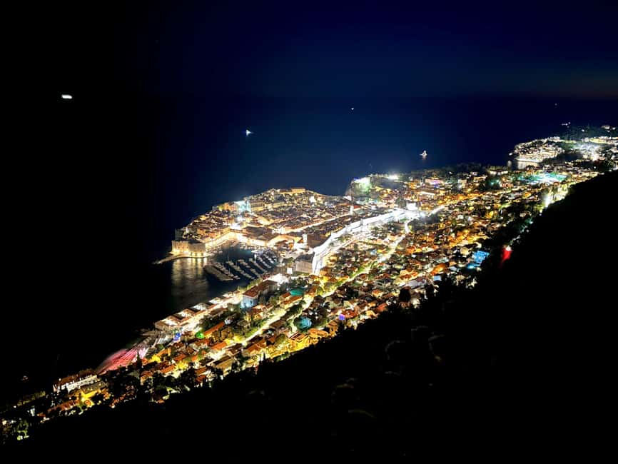 Dubrovnik Night Drive: Lights of the Adriatic - Dubrovnik Bridge illumination stop: skyline reflections and a strong first payoff