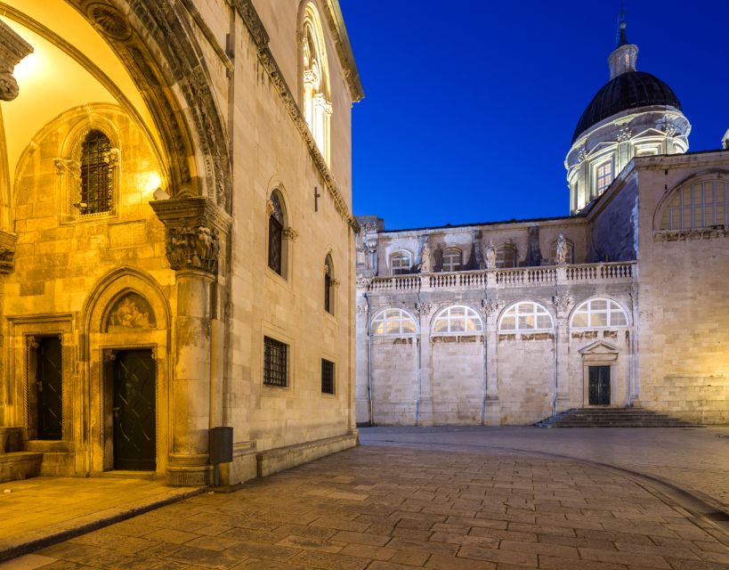 Dubrovnik: Old Town Highlights Guided Evening Walking Tour - Rector’s Palace at Night: Glamour Meets Practical Meaning