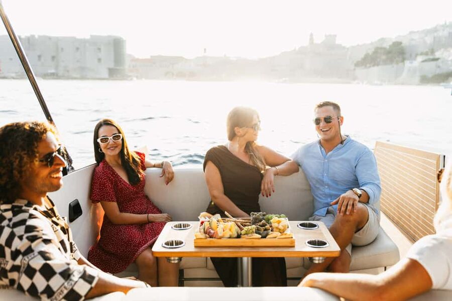 Dubrovnik: Private Boat Cruise at Sunset with Champagne - Lokrum Island caves and the chance to snorkel