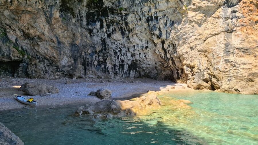 Dubrovnik: Sea Kayaking Half-Day Tour - Betina Cave Beach Stop: Swim, Snorkel, and Optional Cliff Jump Time