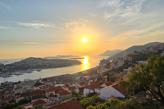 Dubrovnik Sunset Tour with Scenic Views and Local Wine - Stop 4: Bosanka viewpoint ruins, Old Town walls, and across-the-border views
