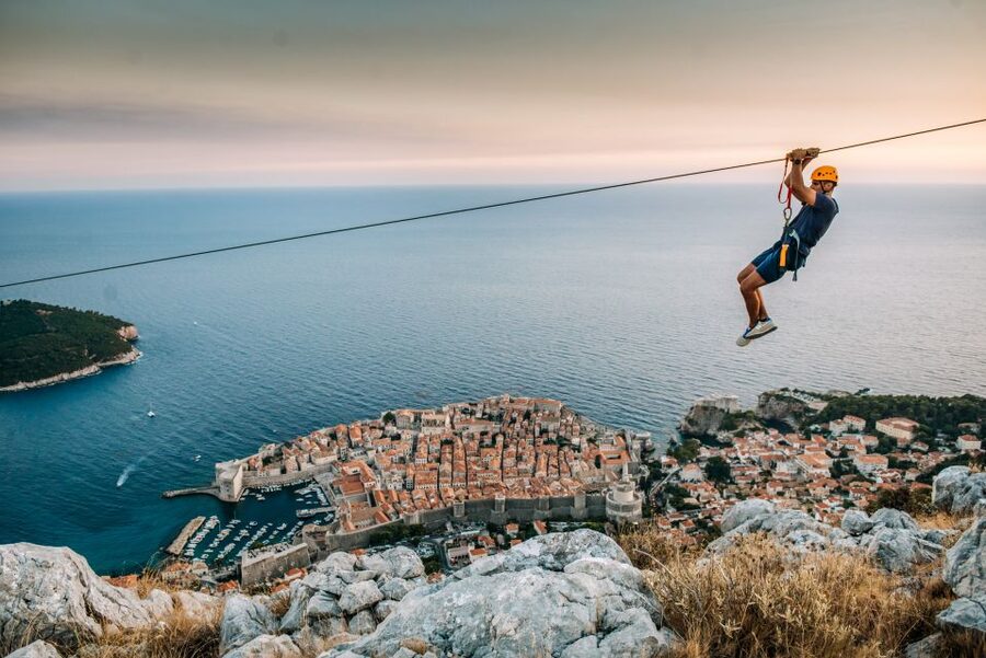 Dubrovnik: Sunset Zip Line Experience Followed by Wine - Key highlights to look for