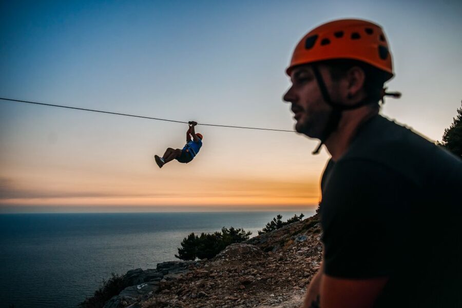 Dubrovnik: Sunset Zip Line Experience Followed by Wine - What you actually see over Dubrovnik from the air