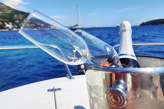 Explore Elaphiti Islands in this unique tour at your own pace for 4 or 8 hours - Onboard comfort that matters: sundeck, sunshade, fridge, and snacks