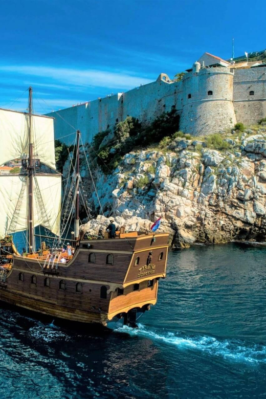From Dubrovnik: Elaphiti Islands Galleon Cruise with Lunch - Dubrovnik Views From the Water, Then Calm Cruising Between Islands