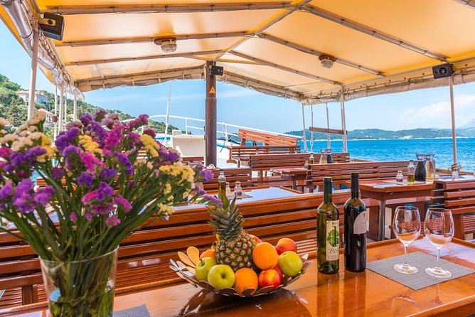 Full-Day Dubrovnik Elaphite Islands Cruise with Lunch and Drinks - Stop 1 Lopud: Šunj beach plus botanical gardens time