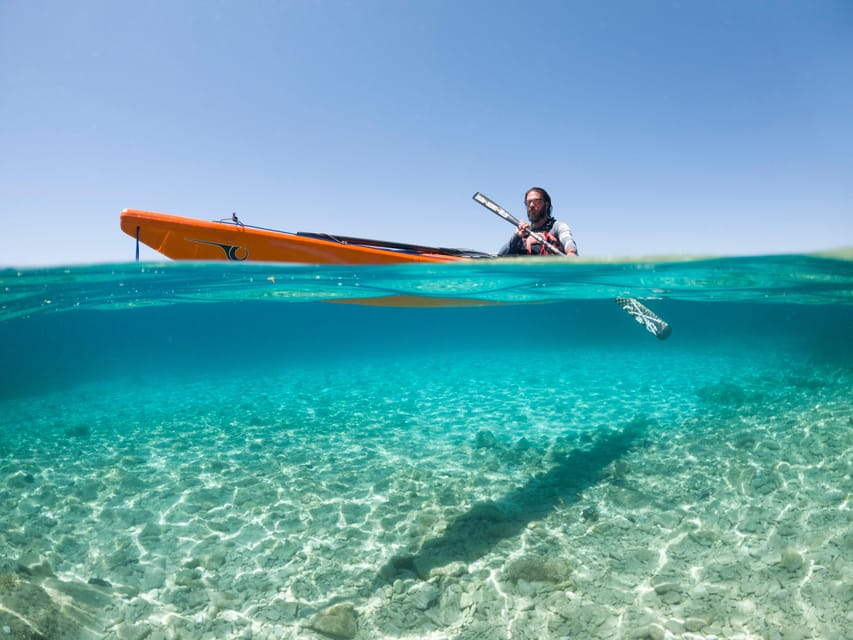 Hvar: Half day kayak tour to Pakleni islands - Zdrilca bay drink break: a chance to cool down in style