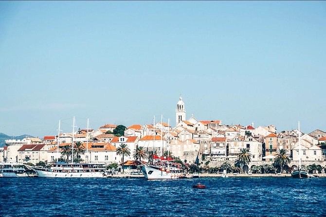 Korcula & Peljesac Full Day Private Tour from Dubrovnik - Trstenik, Dingac Tunnel, and steep vineyards with island views