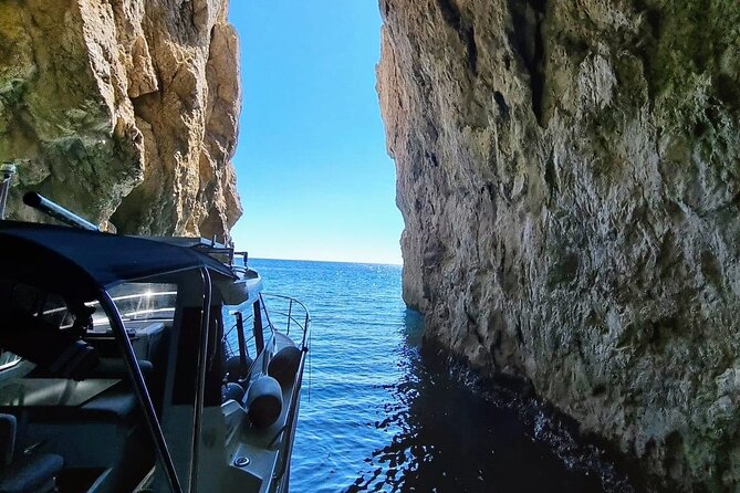 Luxury Private Boat Trip to the Elaphiti Islands from Dubrovnik - Sunj Beach on Lopud: sand, shallow water, and a beach bar