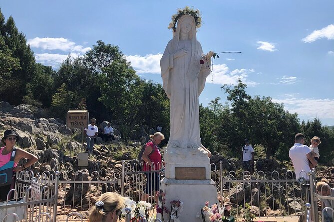 Medjugorje Private Day Trip from Dubrovnik + Kravice Waterfalls - St. James Church, apparition hill climb, and Mass timing