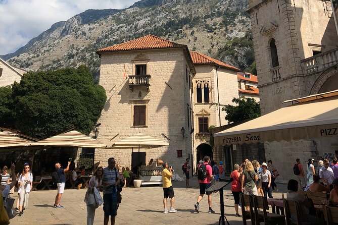 Montenegro private daytrip from Dubrovnik, Perast, Bay of Kotor - Kotor old town in real time: free time, Clock Tower, and church choices
