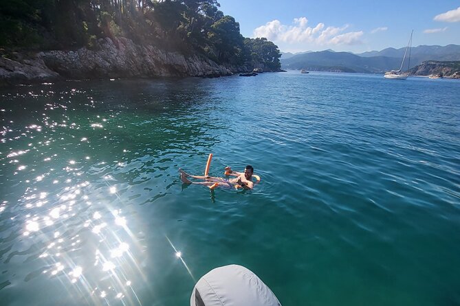 Private Elaphiti Islands Boat Tour Tailor-Made 8h - Osmoliš beach finish on Šipan: turquoise water to wrap the day