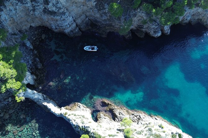 Private Elaphiti Islands Tailor-Made Boat Tour 4h -All inclusive - Lopud’s Šunj Beach: sand, calm water, and hammocks for the slowdown