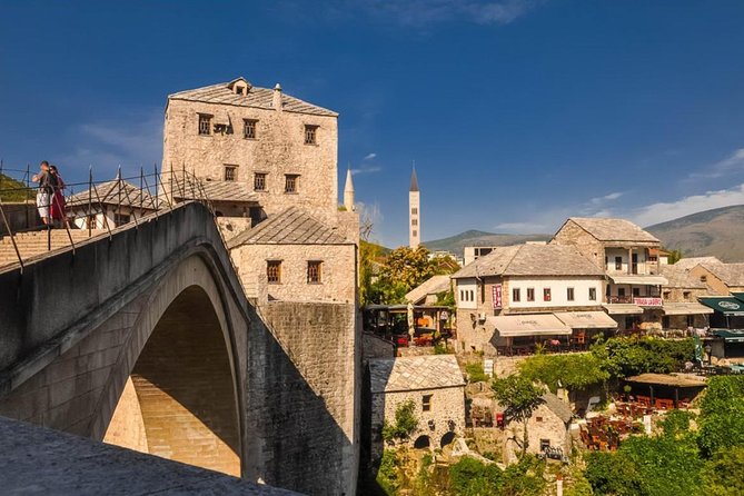 Private full day Mostar and Herzegovina tour from Dubrovnik by Doria ltd. - Mostar old town: bridge, bazaar street craft, crooked bridge, and the 1990s story