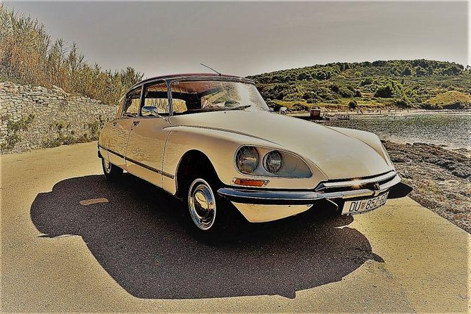 Private Tour of Dubrovnik with Legendary Classic Car Old-Timer - Trsteno village entrance and the 500-year plane tree