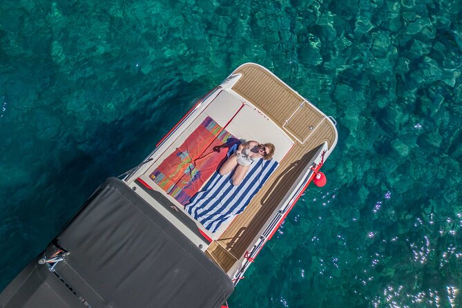 Rent a small boat without skipper - explore the islands and find hidden caves - Lunch, sunbathing, and the best kind of self-drive pacing