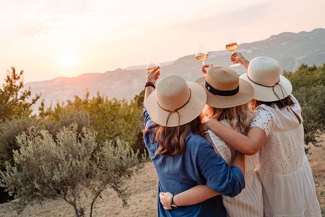 Sunset wine tasting in vineyard - The Easy Forest Walk, Olive Trees, and Vine Lessons on Malaštica